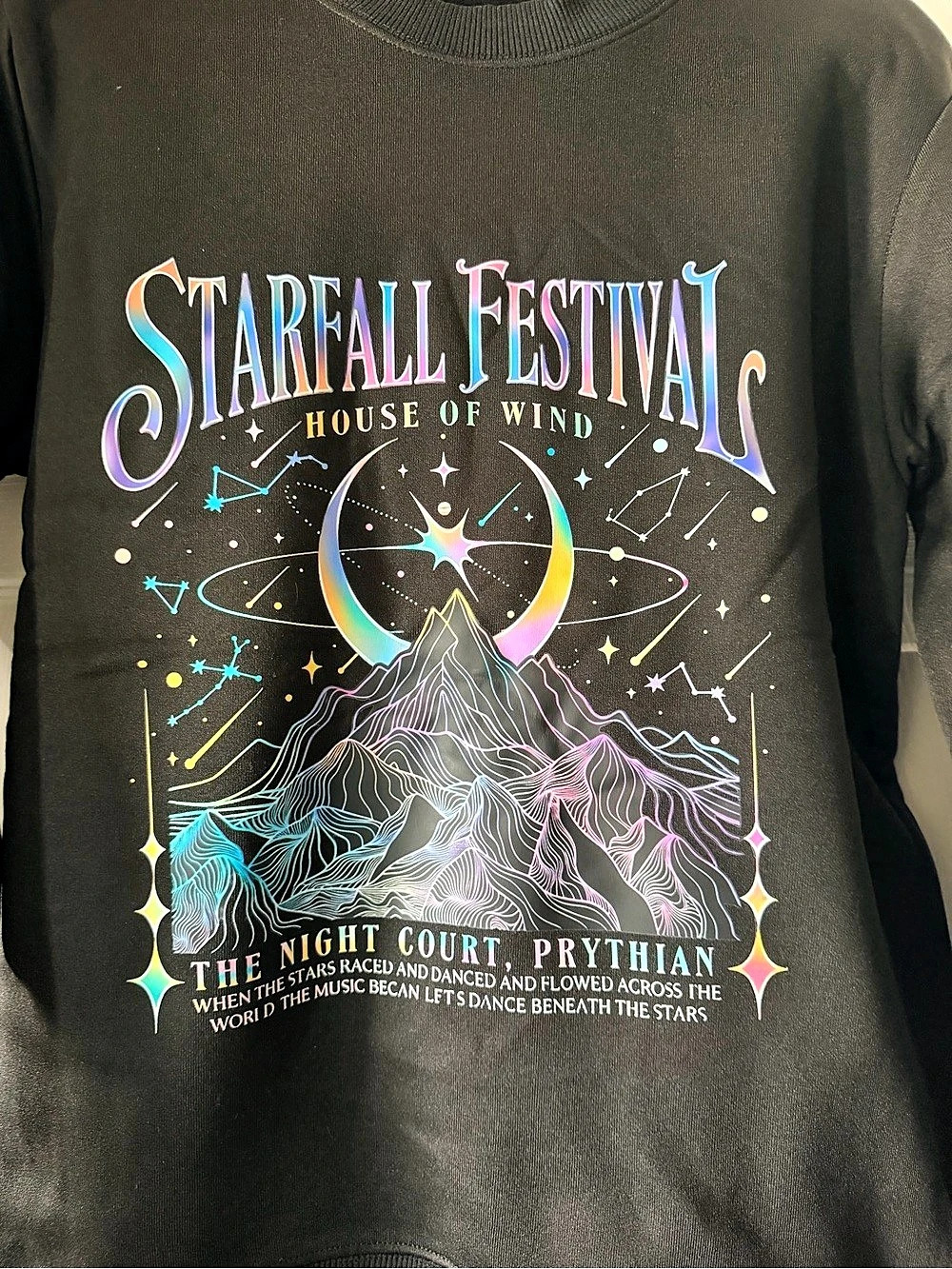 ACOTAR Starfall Festival Sweatshirt | Night Court House of Wind Graphic Pullover - Picture 4 of 4